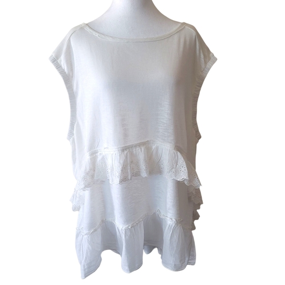 Free People Ivory Claire Tee Tunic Top, M, NWOT - Picture 4 of 9